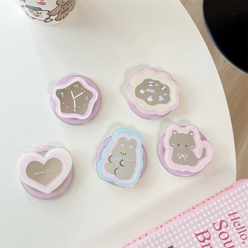 Event Support - Cartoon Spiegel Telescopische Telefoonstandaard Kawaii Ins
