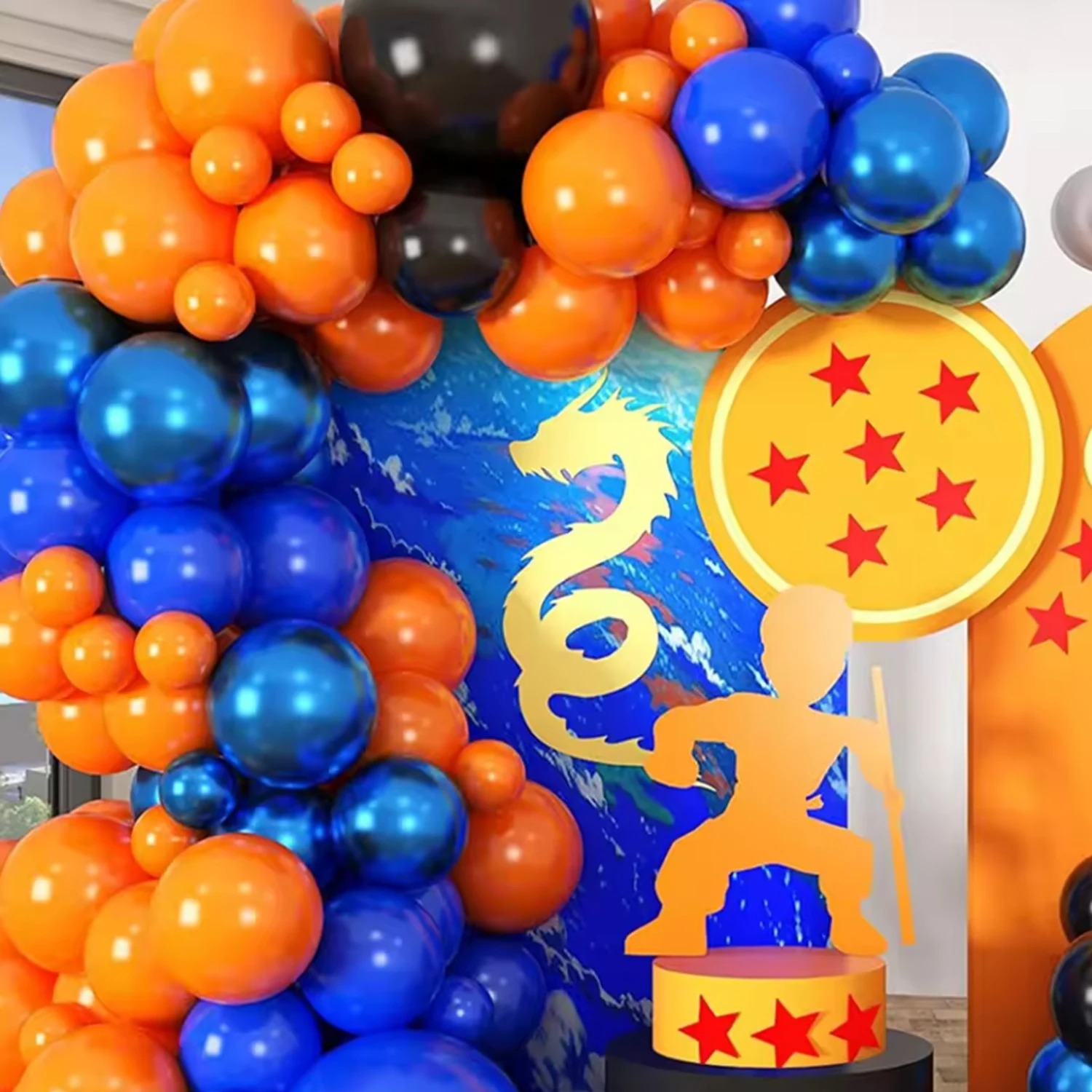 110 stuks oranje blauwe latex  - Balloon Arch Kit recensie en prijs