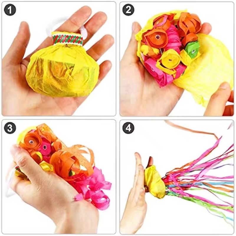 Kleurrijke Hand Gooi Confetti  - Confetti Cannon Tube recensie en prijs