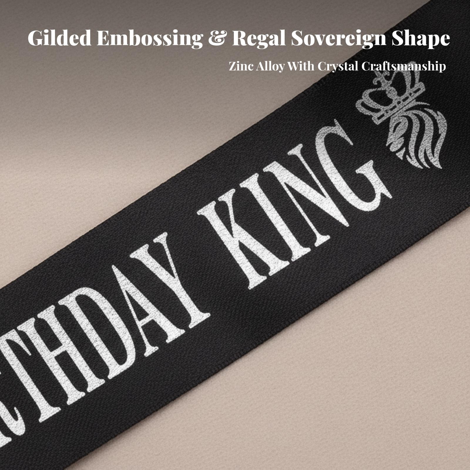 Verjaardagskoning Feestkroon G - Birthday Sash Glitter recensie en prijs