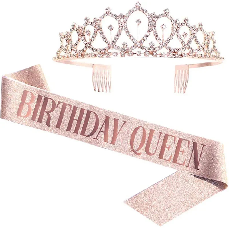 Verjaardag Koningin Kroon Meis - Birthday Sash Glitter recensie en prijs