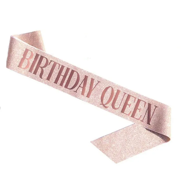 Verjaardag Koningin Kroon Meis - Birthday Sash Glitter recensie en prijs