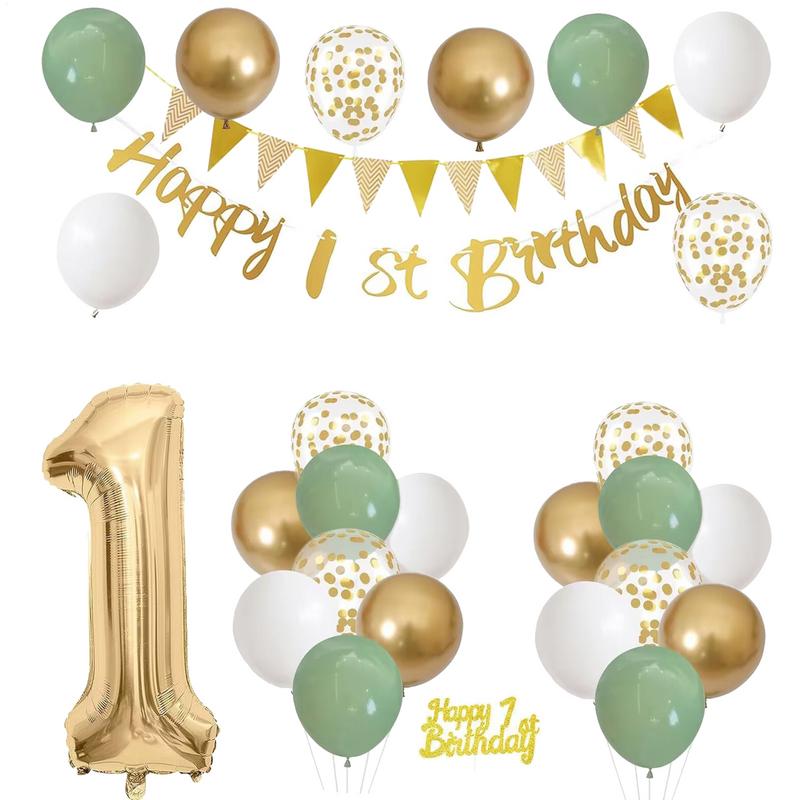 28-delige verjaardagsdecoratie - Party Banner Gold recensie en prijs