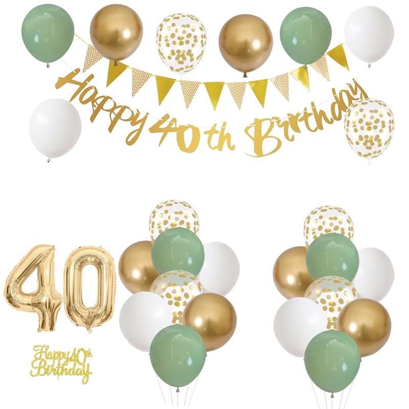 28-delige verjaardagsdecoratie - Party Banner Gold recensie en prijs