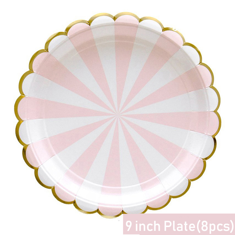 Gestreepte Wegwerp Servies Roz - Paper Straw Color recensie en prijs